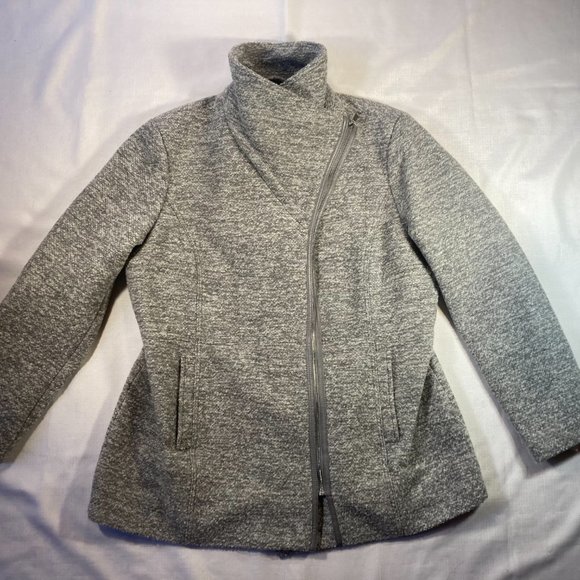 NWT I*N*C International Concepts Wool Blend Zip Front Winter Coat, Grey Size XXL - Picture 9 of 11